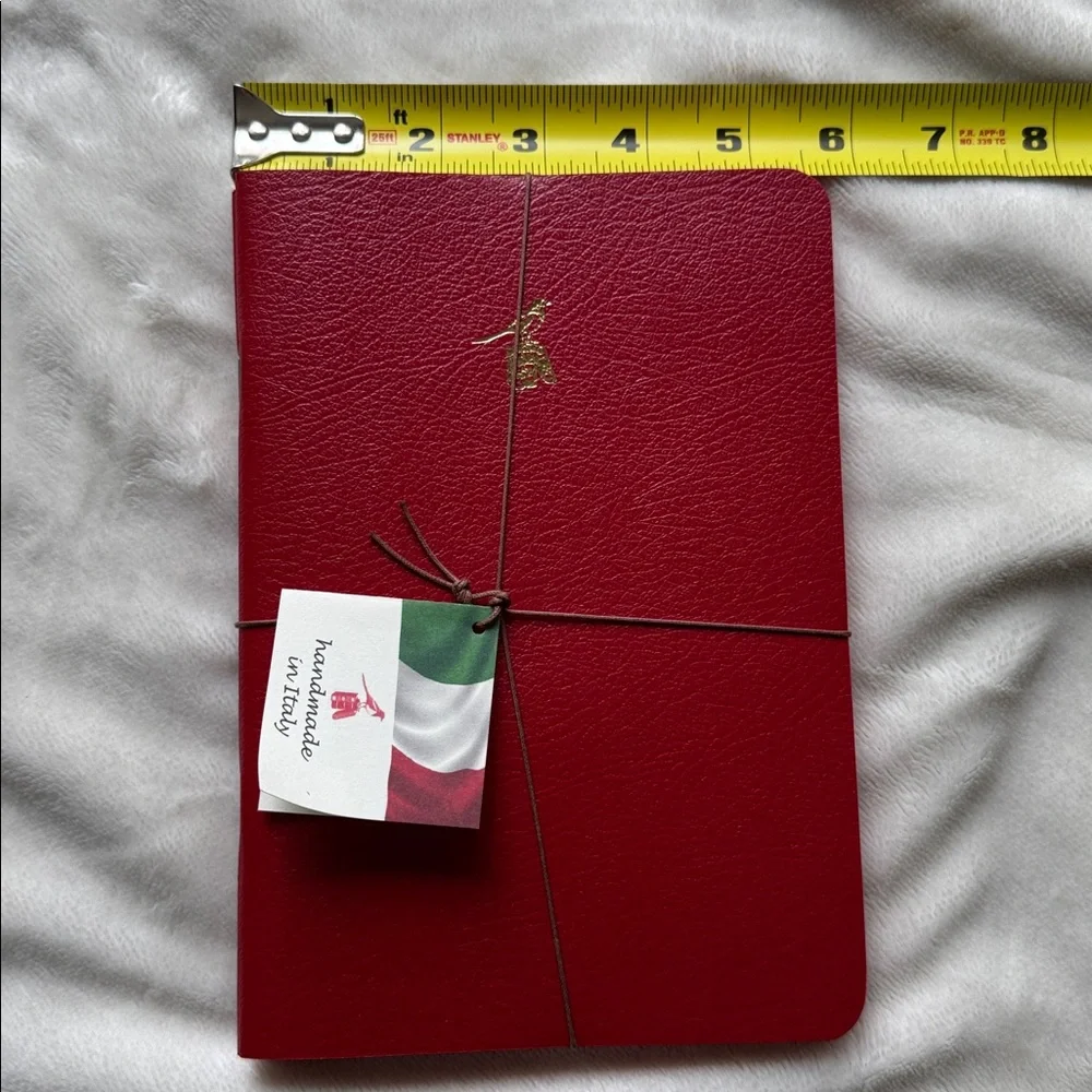 Bieffe Hand Made Italy 3x Stationary Journal Red Diary Notebook (Made in Italy)
